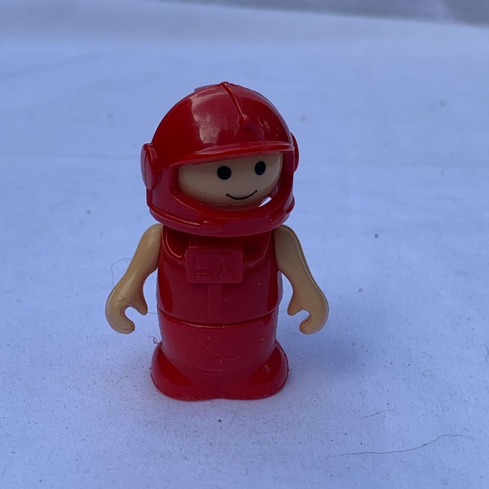 Red Astronaut for Space Station Playset - L'il Playmates Vintage 1980s Toy
